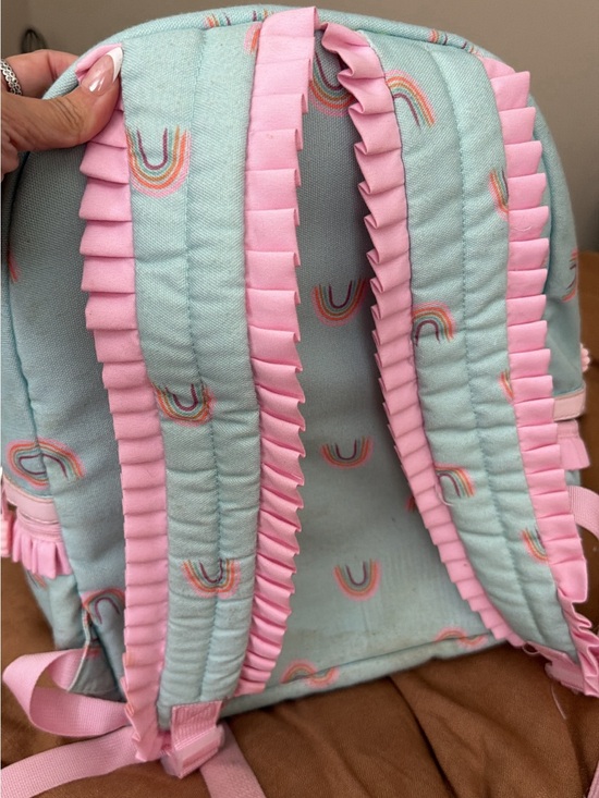 SweetHoney Mint Backpack with Pink Rainbow Accents